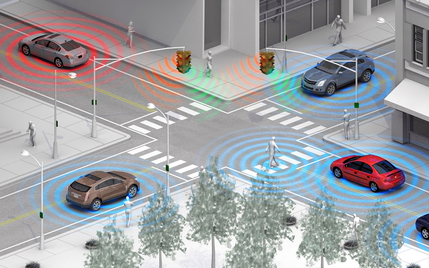 Неожиданно: рост числа робомобилей приведет к росту числа пробок! Как виртуальные светофоры помогут решить эту проблему?